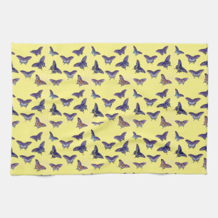 Vintage Butterfly Papillon Old Illustration Art Tea Towel