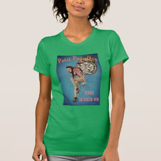Vintage Butterfly Petit Papillon Ladies T-shirt