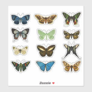 Vintage Butterfly Set 2 Stickers