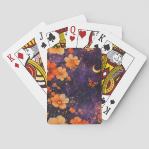 Vintage Butterfly Wildflower (10) Playing Cards