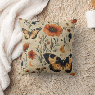 Vintage Butterfly Wildflower (7) Cushion