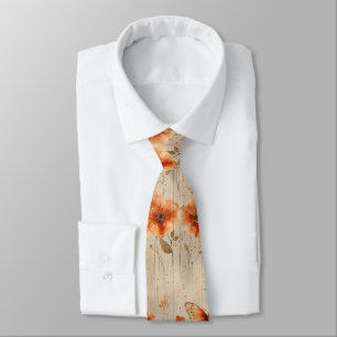 Vintage Butterfly Wildflower (7) Tie