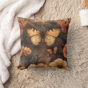 Vintage Butterfly Wildflower (8) Cushion