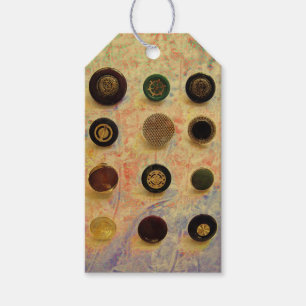 Vintage Buttons Gift Tags