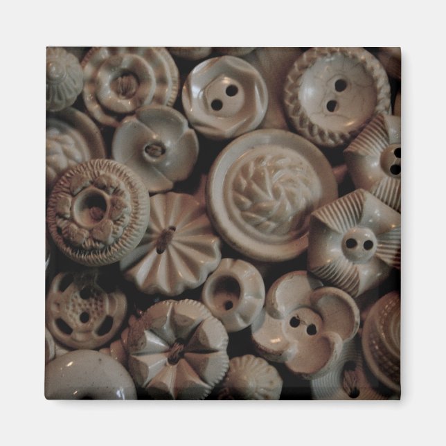 Vintage Buttons Magnet (Front)