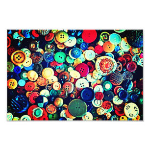 Vintage Buttons Photo Print