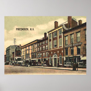 Vintage, c1905, Portsmouth, New Hampshire Poster