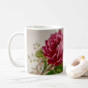 Vintage Cabbage Rose Elegance  Coffee Mug