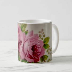 Vintage Cabbage Rose Elegance  Coffee Mug