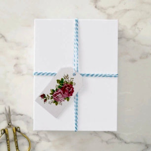 Vintage Cabbage Rose Elegance Gift Tags