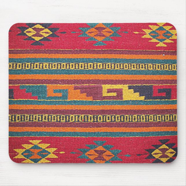 Vintage Cabin Rug Mouse Mat (Front)