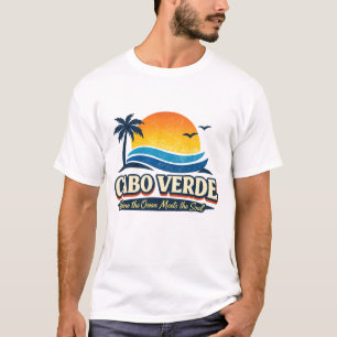Vintage Cabo Verde Sunset Beach T-Shirt