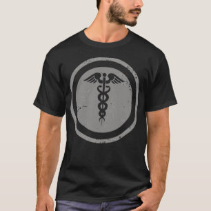 Vintage Caduceus Artwork T-Shirt