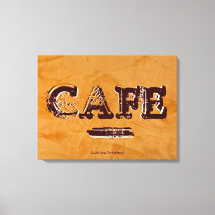 Vintage Cafe Kitchen Canvas Print - Dante Plaster
