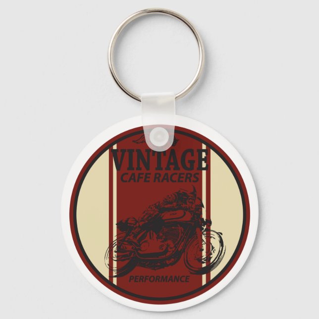 Vintage Cafe Racers Key Ring (Front)