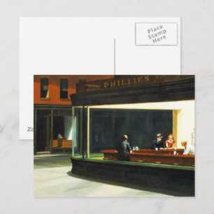 Vintage Cafe with Movie Stars  Postcard