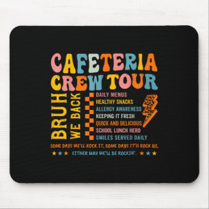 Vintage Cafeteria Crew School Lunch Lady Cafeteria Mouse Mat