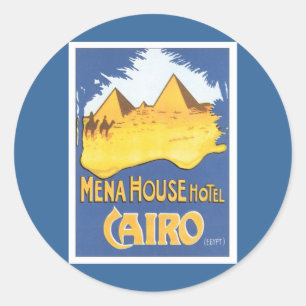 Vintage Cairo Egypt Classic Round Sticker