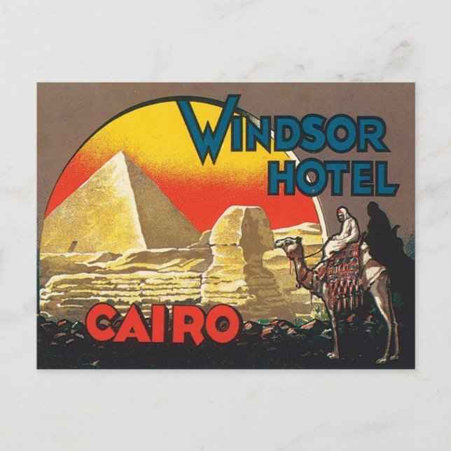 Vintage Cairo Egypt Postcard (Front)