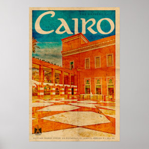 Vintage Cairo Travel Poster