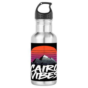 Vintage Cairo Vibes Egyptian Street Style & Trav 532 Ml Water Bottle