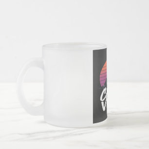 Vintage Cairo Vibes Egyptian Street Style & Trav Frosted Glass Coffee Mug