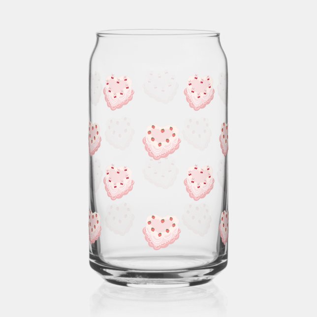 Vintage Cake Glass Cup (Front)