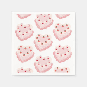 Vintage cake napkin