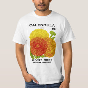 Vintage Calendula Seed Packet T-Shirt