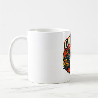 Vintage California Admission Day Retro Bear & Popp Coffee Mug