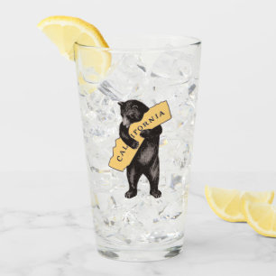 Vintage California Bear Hug Glass