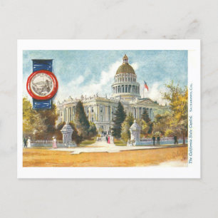 Vintage California Capitol with Seal Postcard