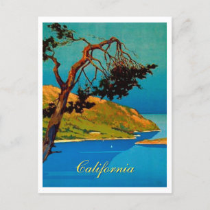 Vintage California Coast Travel Holiday Postcard