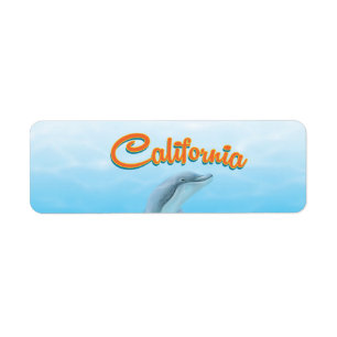 Vintage California Dolphin travel poster