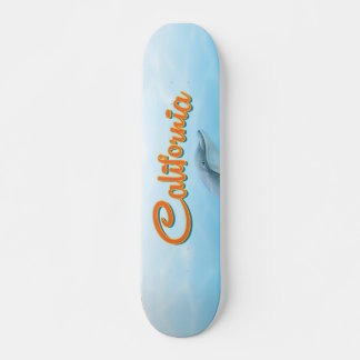 Vintage California Dolphin travel poster Skateboard