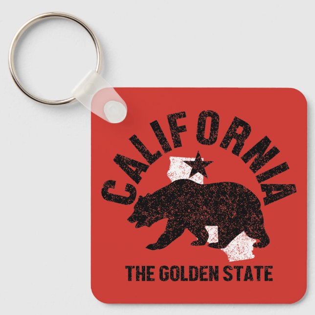 Vintage California Key Ring (Front)