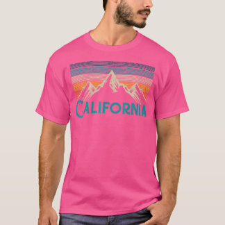 Vintage California Mountains Retro Hiking Souvenir T-Shirt