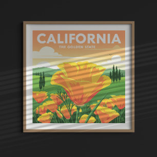 Vintage California Poster