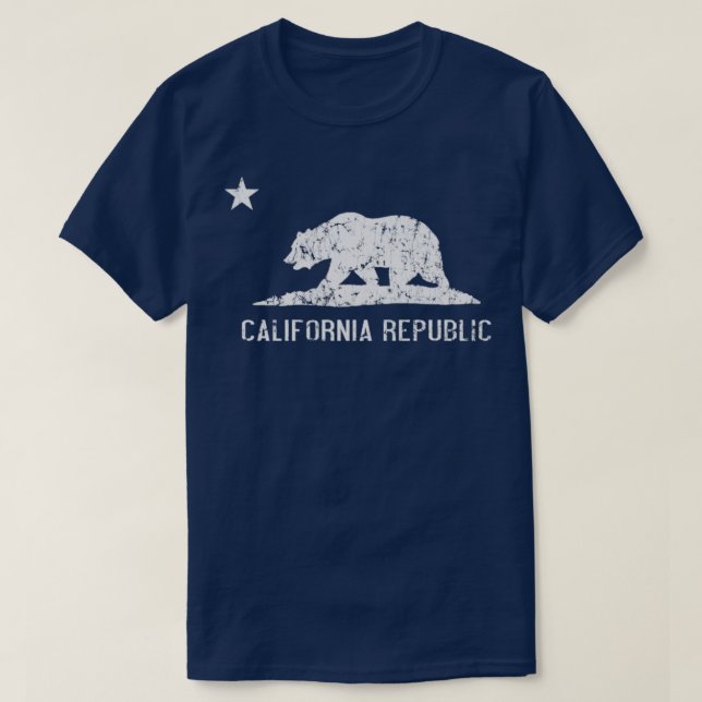 Vintage California Republic Flag T-Shirt (Design Front)