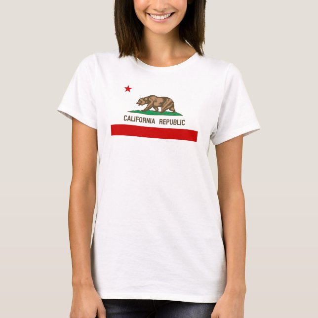 Vintage California Republic State Flag T-Shirt (Front)