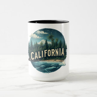 Vintage California Scenic T-Shirt | Nature Graphic Mug