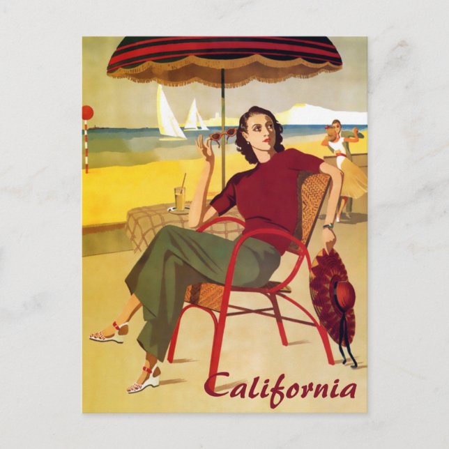 Vintage California Travel Postcard (Front)