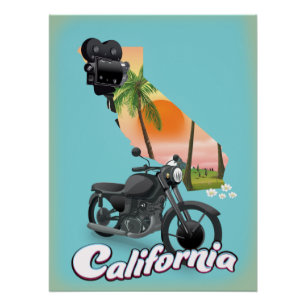 Vintage California Travel poster