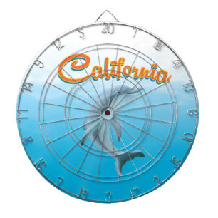 Vintage California Travel Poster Dartboard