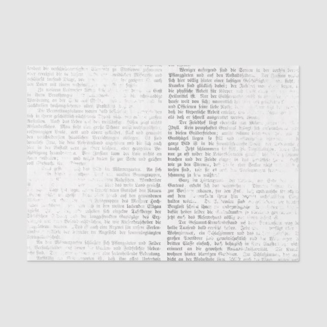 Vintage Calligraphy Tissue Paper (Front)