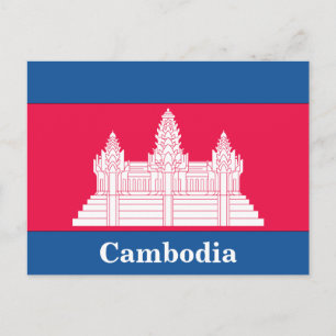 Vintage Cambodia Bangkok  Travel Tourism Postcard