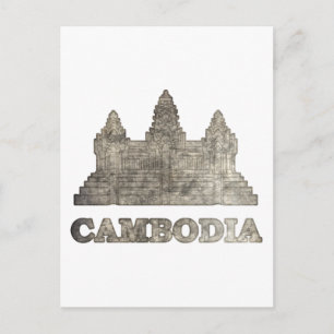 Vintage Cambodia Postcard