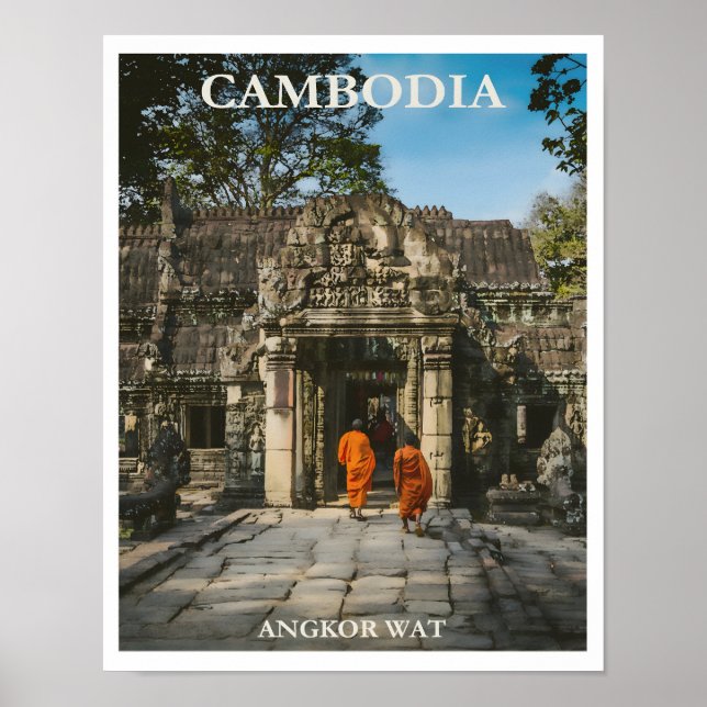 Vintage Cambodia poster (Front)
