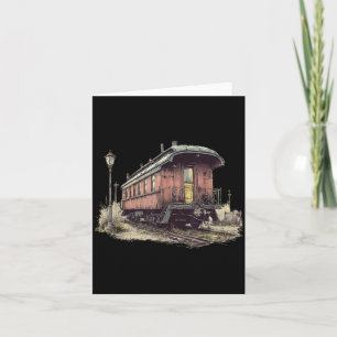 Vintage Camboose Graphic Look for Adults and Kids Card