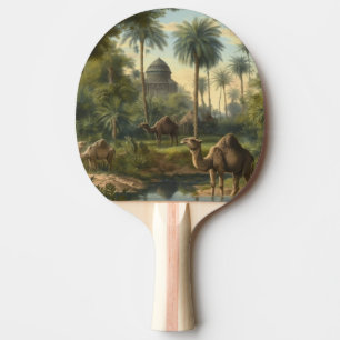 Vintage Camel Oasis Riverside Retreat Ping Pong Paddle